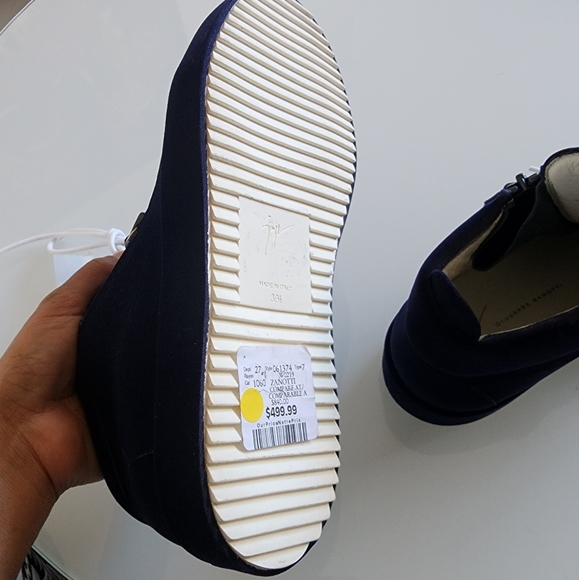 Shoes Giuseppe Zanotti,  size 9 1/2 ,color blue - Picture 2 of 5